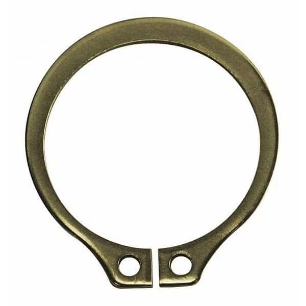 External Retaining Ring, Steel Zinc Yellow Finish, 1.625 in Shaft Dia