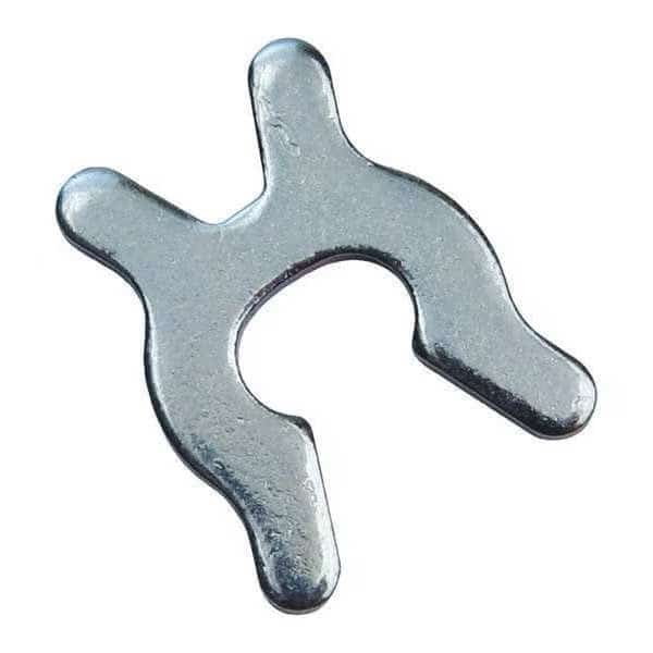 X-Washer Split Retaining Ring, Steel Zinc Plated Finish, 9/16 in Shaft Dia