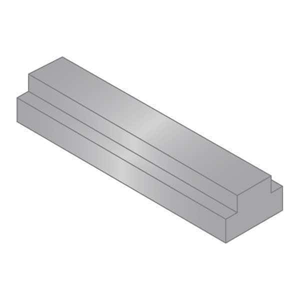 Step Key Stock 2, 1/4 in Top W, 1/8 in Top Step H, 5/16 in Bottom W, 1/8 in Lower Step H