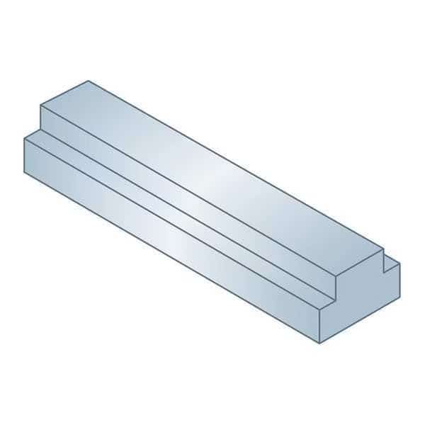 Step Key Stock 2, 3/8 in Top W, 3/16 in Top Step H, 1/2 in Bottom W, 1/8 in Lower Step H
