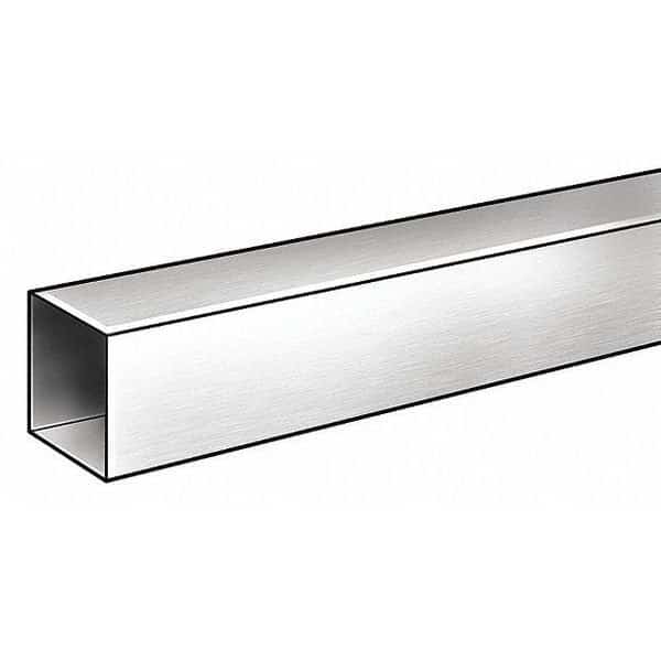 SS Tubing, 304, 1-1/2 Sqx.120, 1ft.