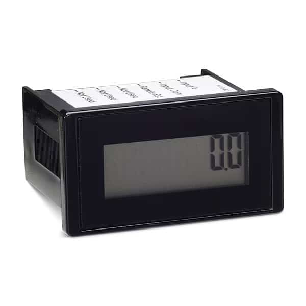 Hour Meter, LCD, Clip, 8 Digit, ABS/PC Blend
