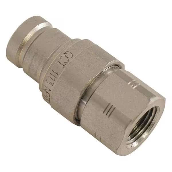 3/8 Inch Female Flush-Face Coupler With 1/2 Inch NPT Port