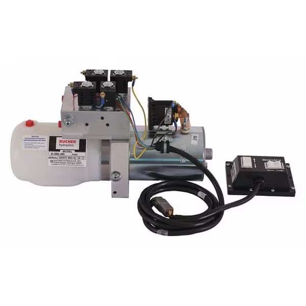 4-Way/3-Way DC Power Unit-Electric Controls Horizontal 0.75 gallon Reservoir
