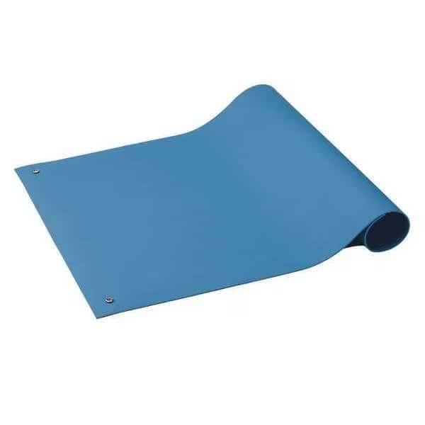 ESD Mat, .06" x 24" x 60", Light, Blue