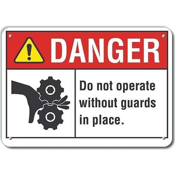 Reflalum Danger Do Not, 10"x7", Width: 10 in, LCU4-0167-RA_10X7