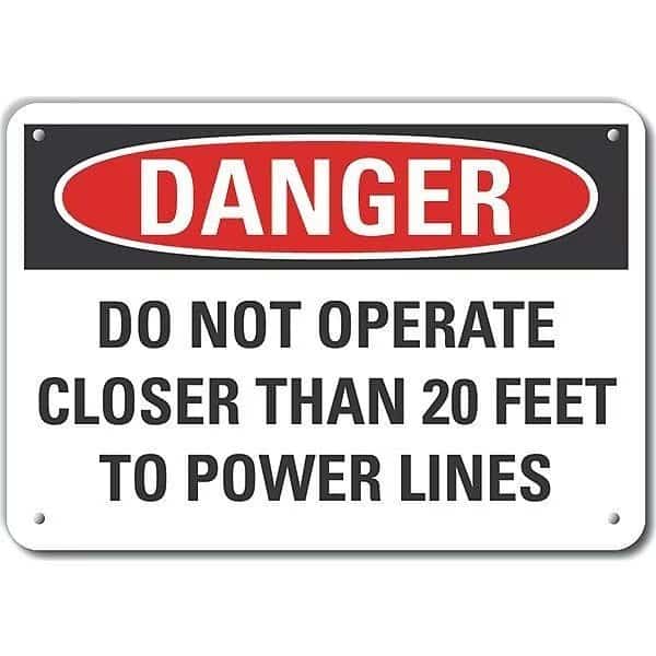 Decal, Danger Do Not Operate, 14 x 10", Sign Background Color: White