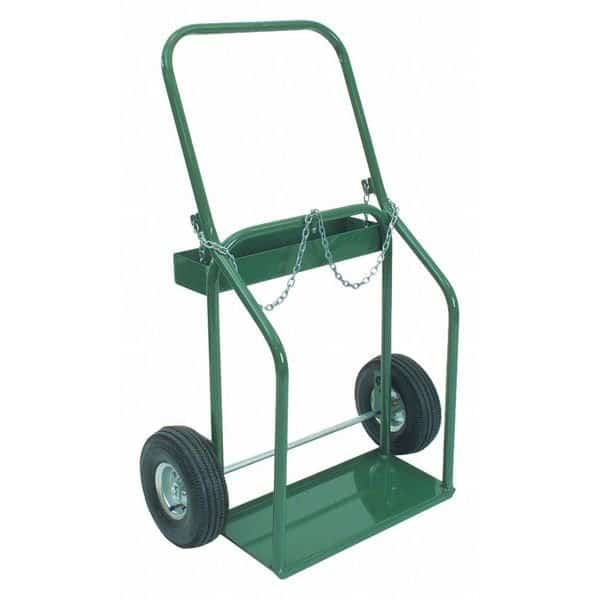 Double Cylinder Cart, High Rail, 10" Wheel