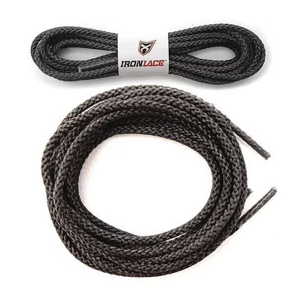 Unbrkbl Shoelace Boot Lace, 108", Blk, PR1, Ironlace, Mfr#: 30015