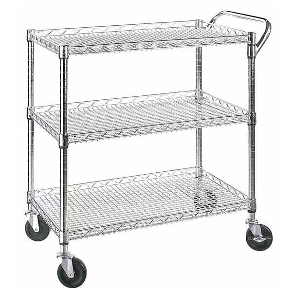 Commercial Utility Cart, 3-Shelf, NSF