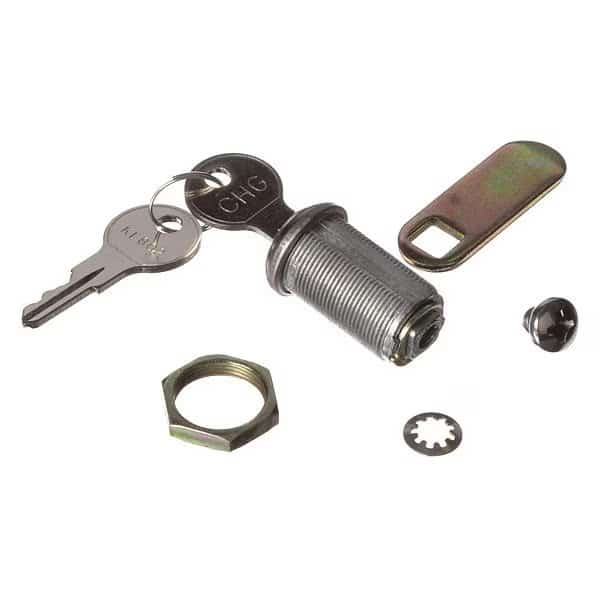 Cam Lock, Keyed Alike, 1-1/8" Stainless