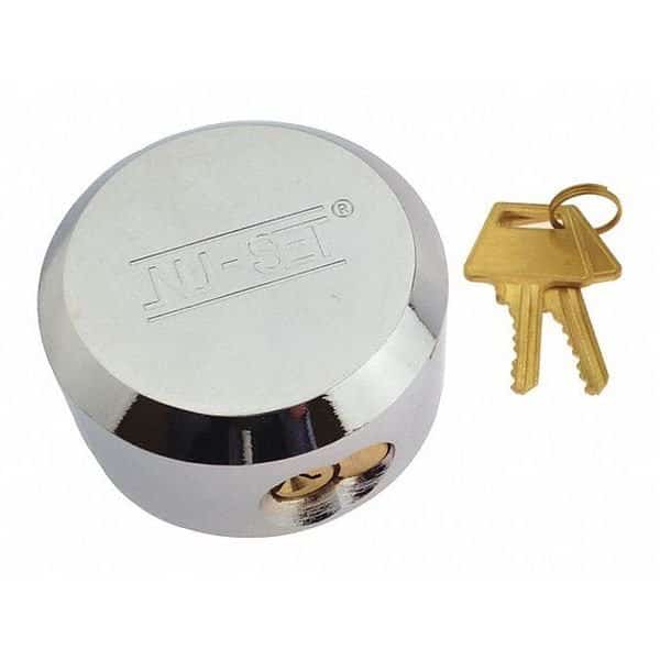 Puck Padlock, Solid Steel 2-7/8", 73mm, NU-SET, Mfr# 5373