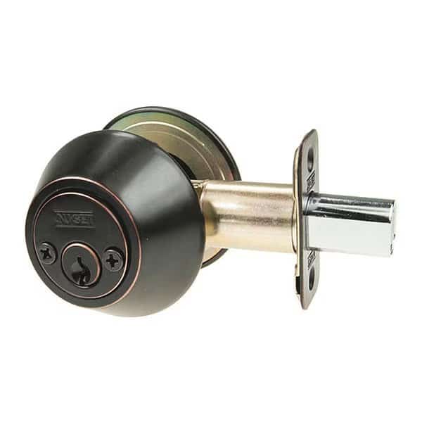 Grd 2 Sngl Cyl Deadbolt,Oil Rub Brnz, Mfr#: 710-10B, NU-SET