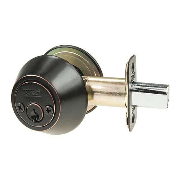 Grd 2 Dbl Cyl Deadbolt, Oil Rbd Bronze