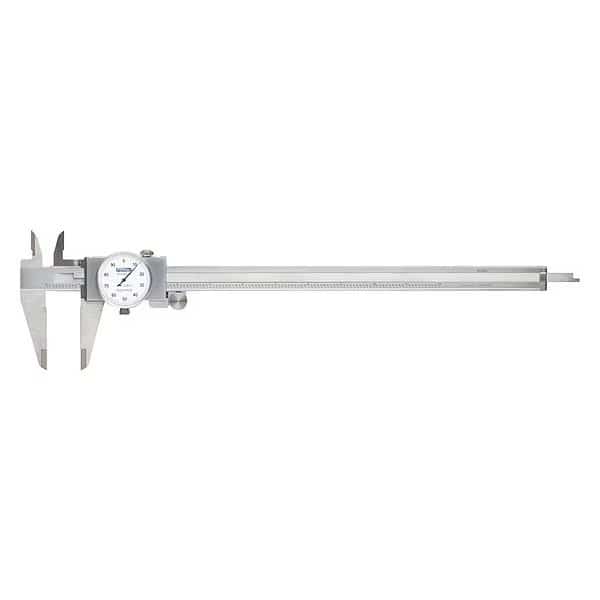 0-12" White Machinist Grade Dial Caliper