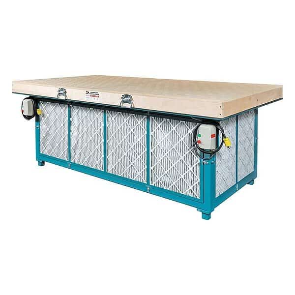 Downdraft Table, 48 x 96 In, (2)1-1/2 HP
