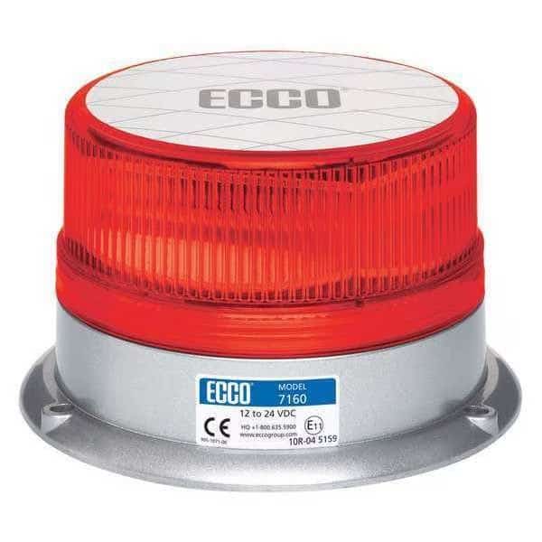 Led Beacon, 12-24Vdc, 15 Patterns, Red, Reflex, Mfr#: 7160R
