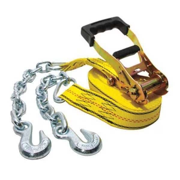 Ratchet, 27 ft. x 2", Chain and Grab Hook