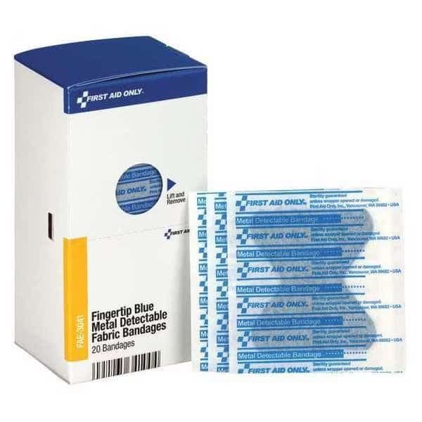 SC Blue Metal Fingertip Bandages , Mfr#: FAE-3041