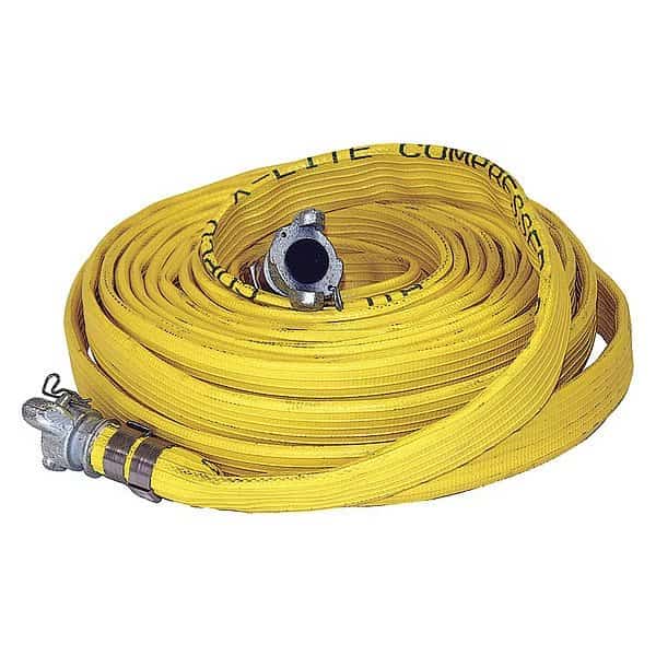 1" x 50 ft Coupled Lightweight Air Hose Yellow