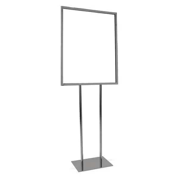 Bulletin Sign Holder, Chrome, 22" x 28"
