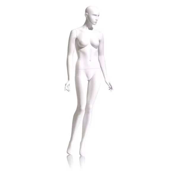 Mondo Mannequins Eve White Abstract Female Mannequin, Pose 5 W/ base, Econoco, Mfr#: EVE-5H