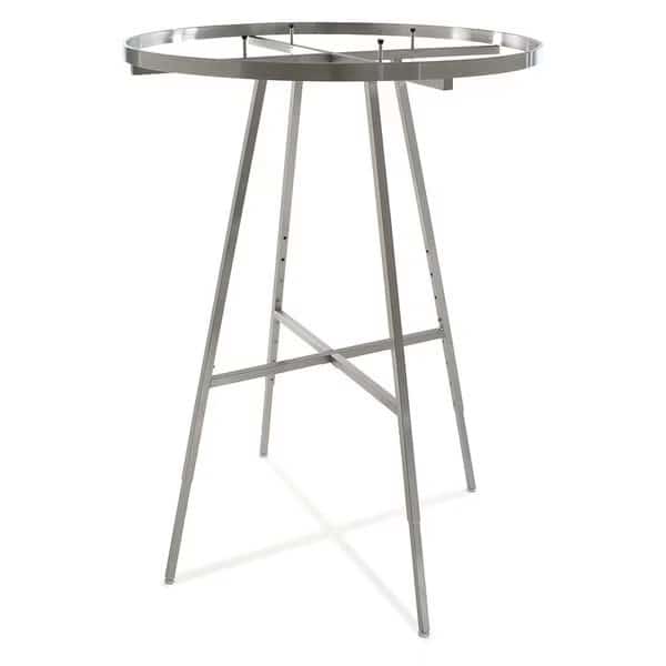 Round Rack Rectangular Rail 42", Satin Chrome