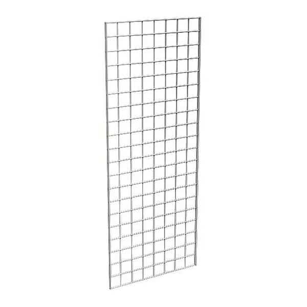 Wire Grid Panel 2 ft. x 5 ft., Chrome, 3PK