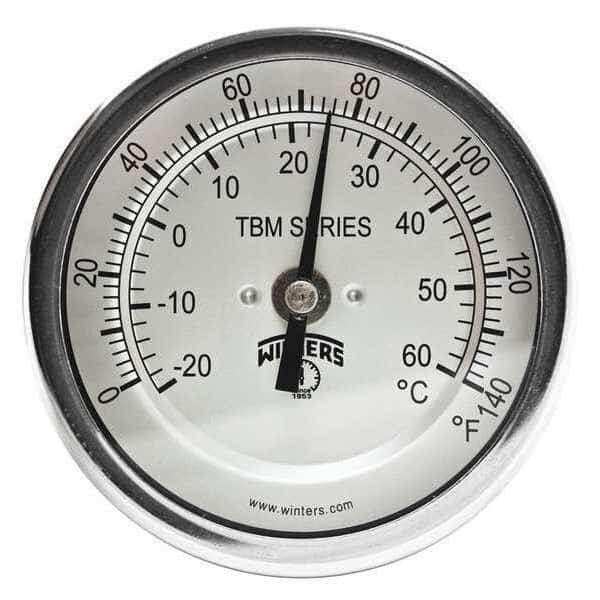 Bi-Metal Therm 3"Cb 2.5" Stem 0-140 F/C, Winters, Mfr#: TBM30025B3