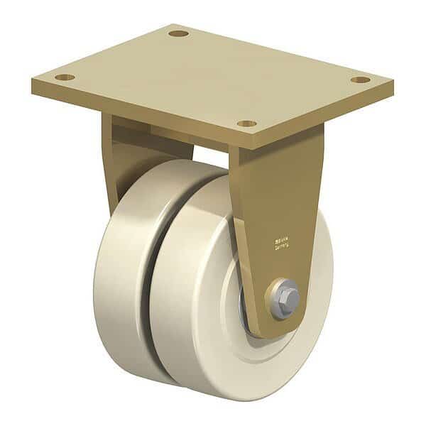 Dual Whl Castr, Rigd, Nylon, 8", 11,900 lb.