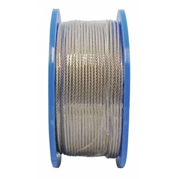 Cable, 1/8", 7x7", SS x 500ft., T-304