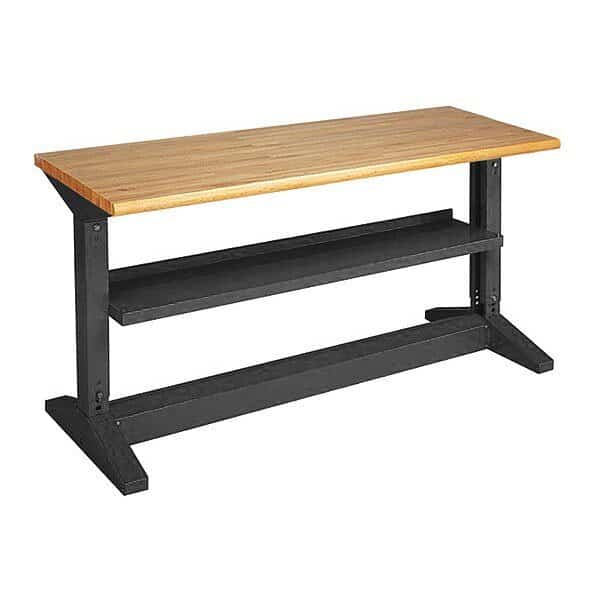 Iron-I Leg bench, BK, Equipto, Mfr#: 434-6W-BK