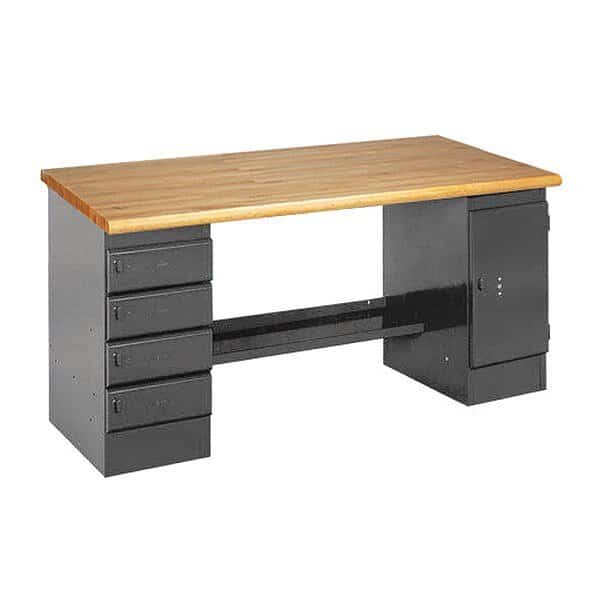Pedestal Bench,GY, Mfr#: 255-5W-GY, EQUIPTO