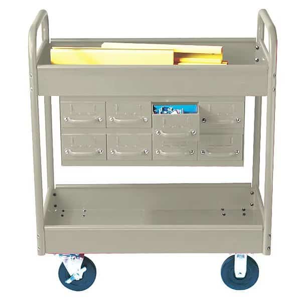 Stock Cart,2 Shelvs,8 Drawers,500lb.,8,P, Mfr#: 145-8-PY, EQUIPTO