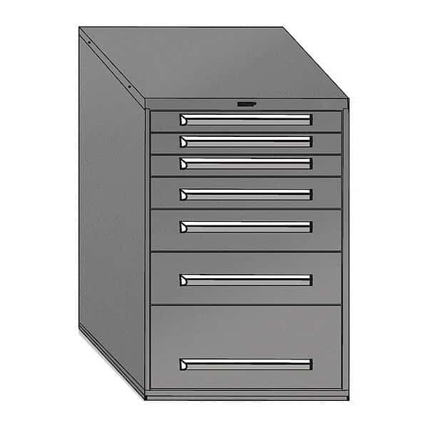 Mod Drawer Cabinet W/O Dividers, 30", BK