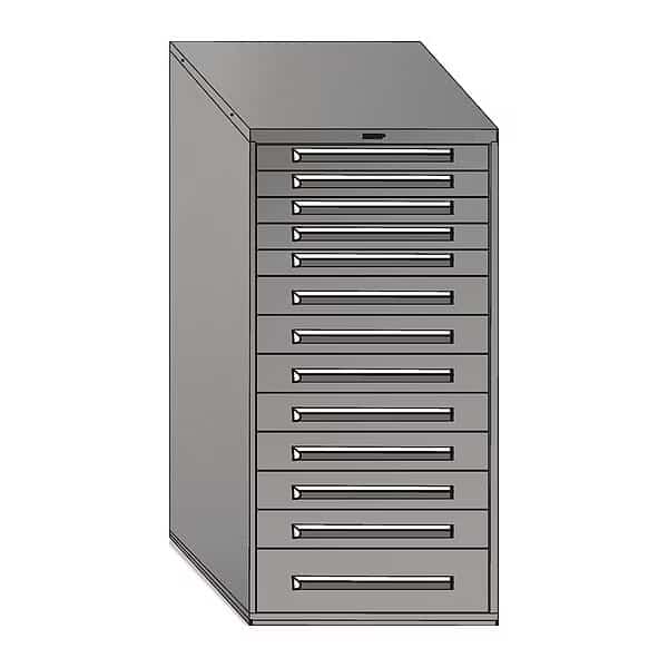 Mod Drawer Cabinet W/ Divider, 30", GY