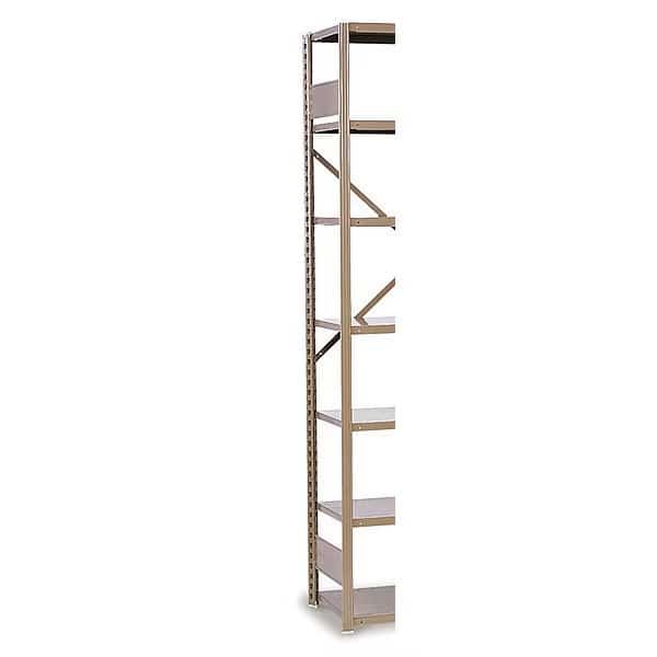 VG Open Shelving End 8FtHX1FtD, BK