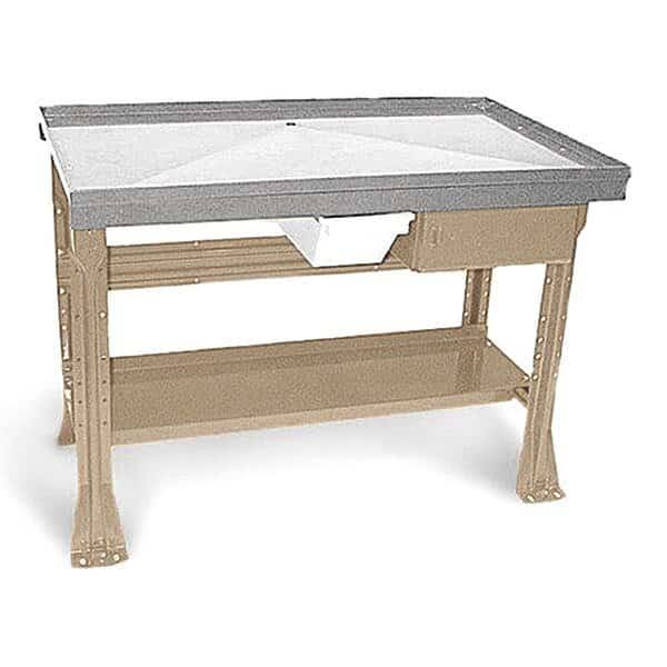 Tear Down Bench SS top 30"Dx60"Wx34"H, PY, Equipto, Mfr#: 2313DTSS-PY