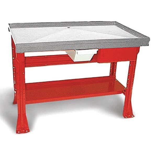 Tear Down Bench SS top 30"Dx60"Wx34"H, RD