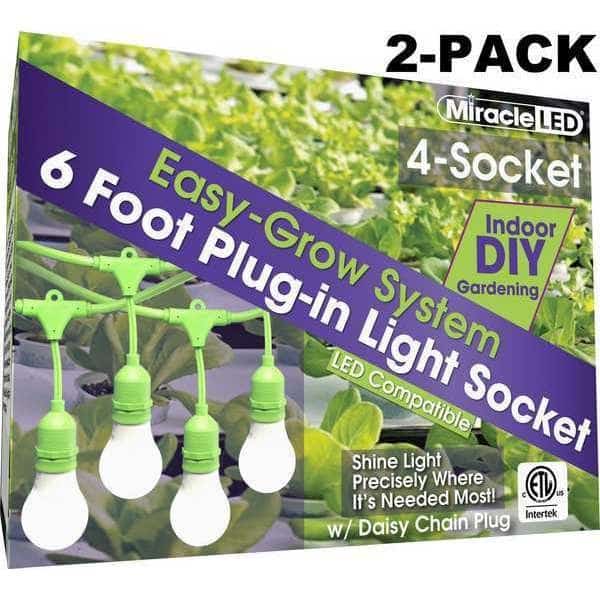 LED Ready Corded Lighti,Four Socket,PK2 , Mfr#: 602201