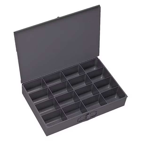 Large, 16 opening, compartment box for small parts storage