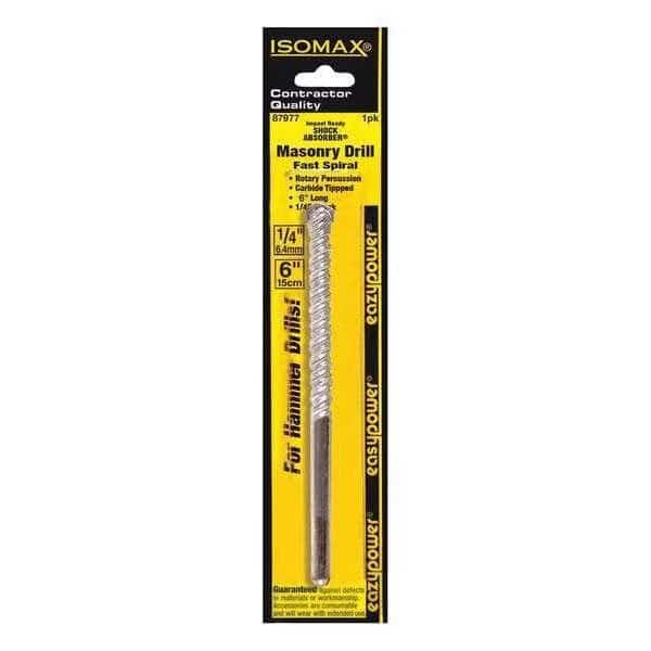 Masonry Drill Bit, 1/4", 6" L, Eazypower, Mfr#: 87977