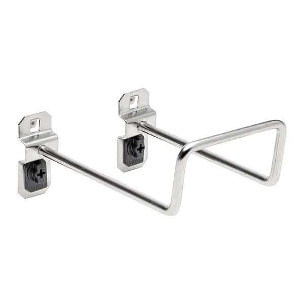 5 In. 80 Degree Bend Stainless Steel Double Closed End Loop Pegboard Hook for Stainless Steel LocBoard 2 Pack