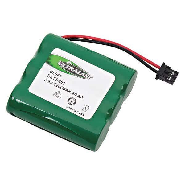 Battery 3.6 Volt Nickel Metal Hydride Ultralast Cordless Phone Battery