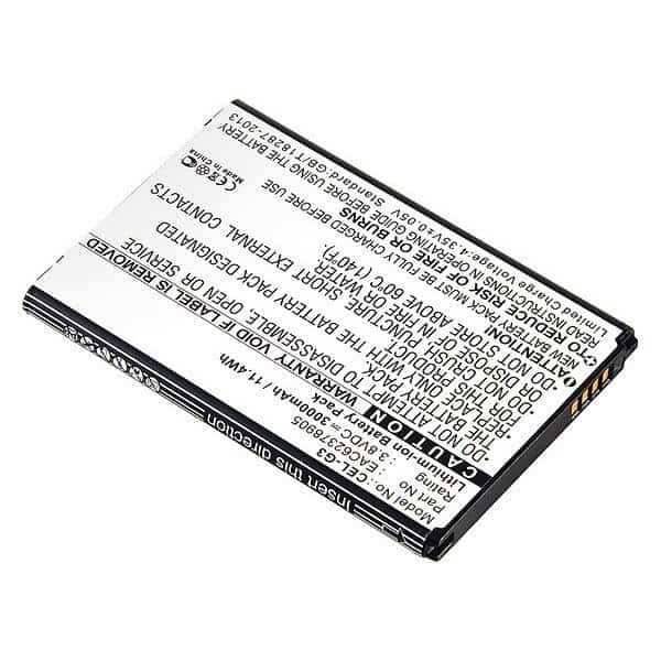 Battery 3.8 Volt Lithium Ion Ultralast Cellular Phone/Smart Phone Battery, Ultralast, Mfr#: CEL-G3