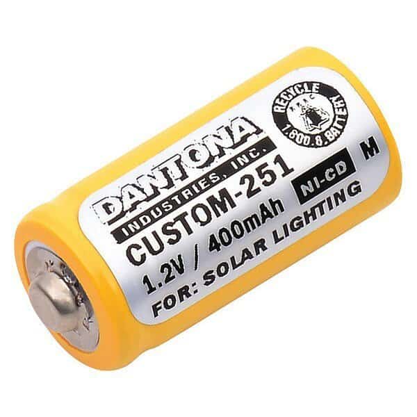 Battery,1.2V,Nickel Cadmium Dantona, Mfr#: CUSTOM-251, DANTONA