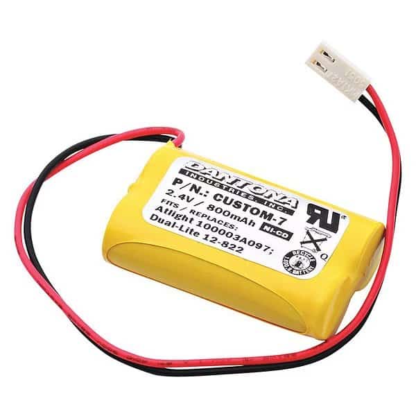 Dantona Battery - For Emergency Lighting - Battery Rechargeable - AA - 800 mAh - 2.4 V DC - 1-/ Pack