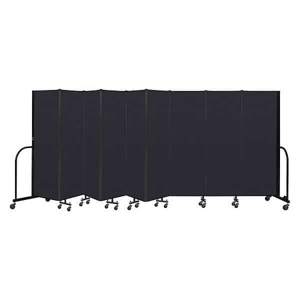 Portable Room Divider, 9 Panel, 6 ft. H