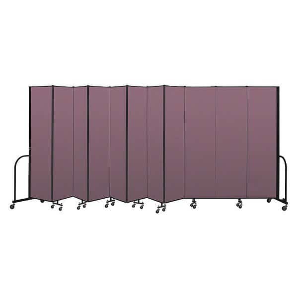 Portable Room Divider, 11 Panel, 7 ft. 4"H