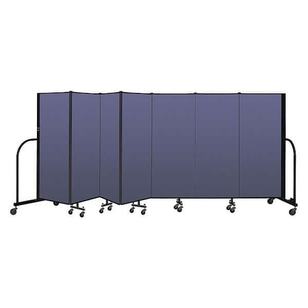 Portable Room Divider, 7 Panel, 5 ft. H